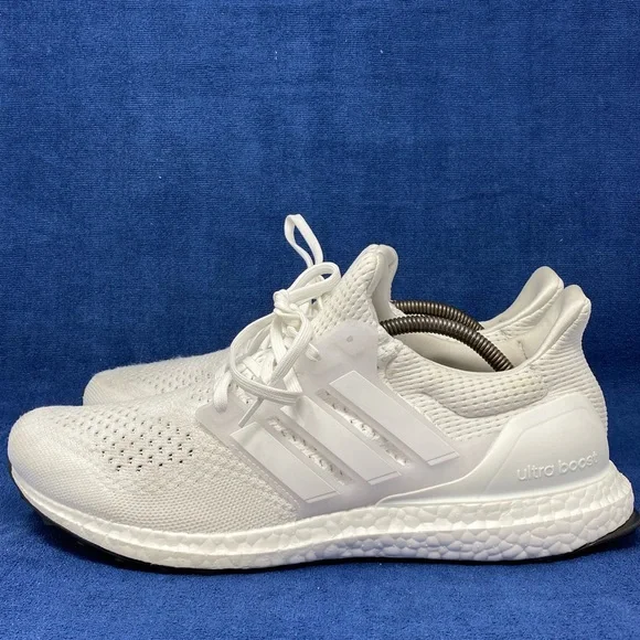 Adidas Ultra Boost 1.0 DNA Triple White HQ4202 Men’s Size 12 Used No Box WORN 1x - Picture 8 of 9